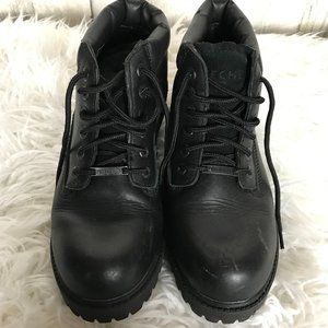 Skechers Men's Black Leather Boots